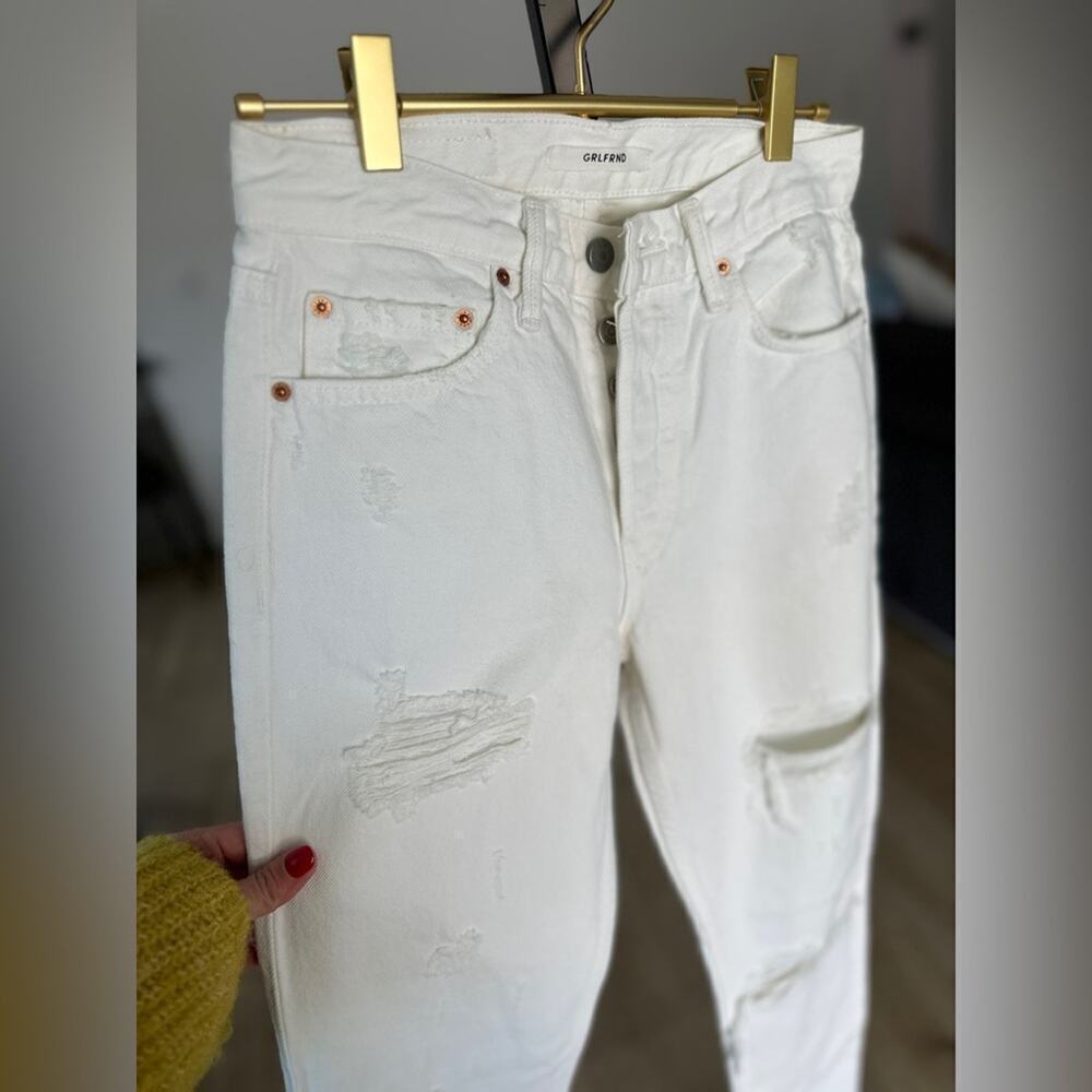 Grlfrnd white karolina jeans size 25. NWT - Picture 2 of 6